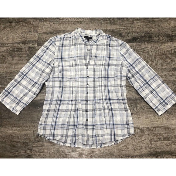 Tommy Hilfiger Tops - Tommy Hilfiger Women's Sz M Plaid Shirt Chest 36” Button Down Long Sleeve D30